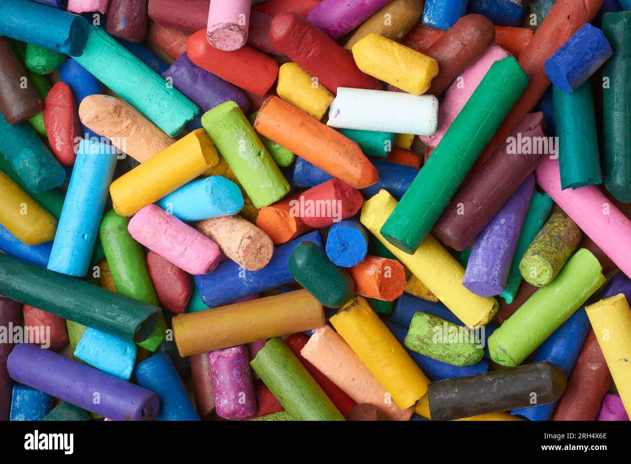 Multicolor Oil Pastel Crayons Lying On Stock Photo 2304730463