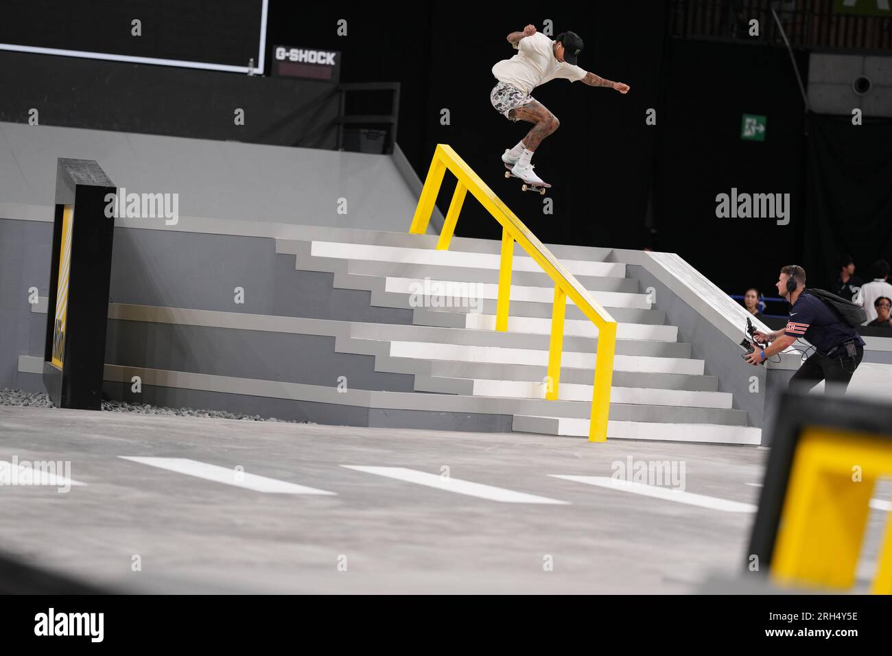 Tokyo, Japan. 12th Aug, 2023. Nyjah Huston (USA) Skateboarding : 2023 ...