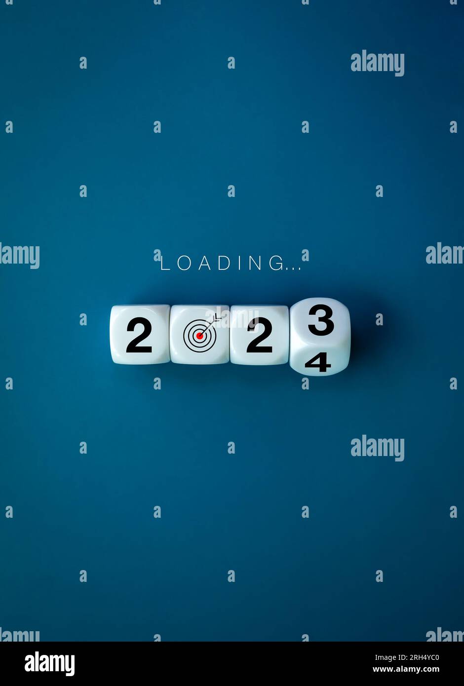 Loading to Merry christmas and happy new year 2024 banner background