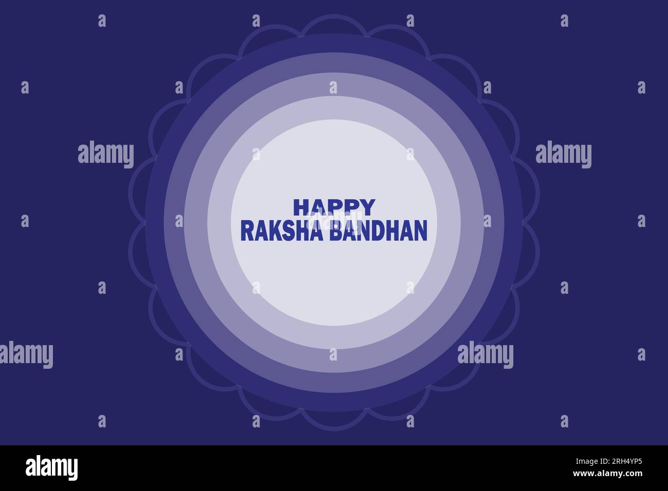 Rakhi Festival Background Design with Creative Illustration - Indian Religious Festival Raksha Bandhan Background Vector Illustration Stock Vector