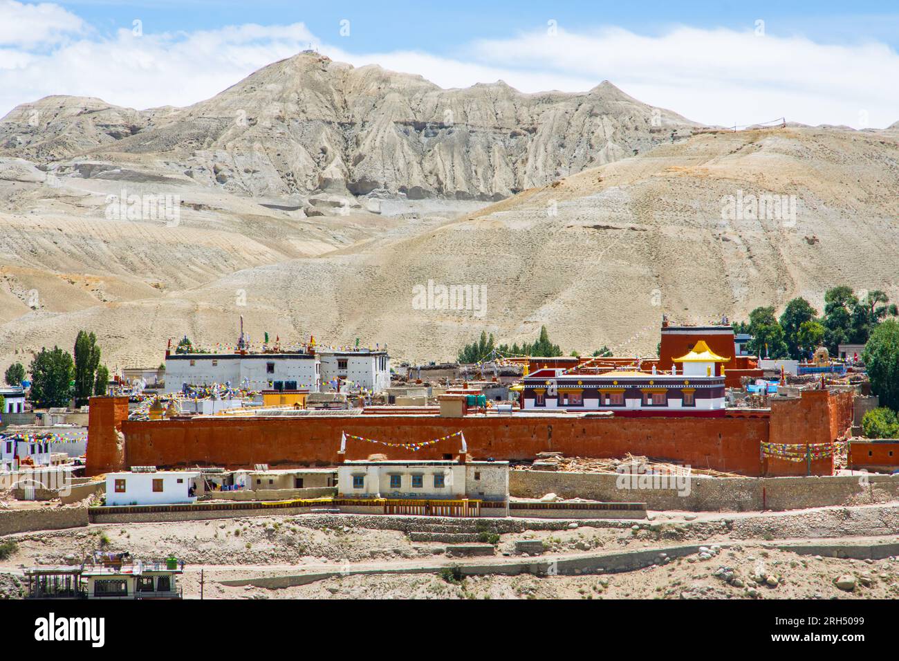 The forbidden Kingdom of Lo Manthang with Monastery, Palace and Village ...