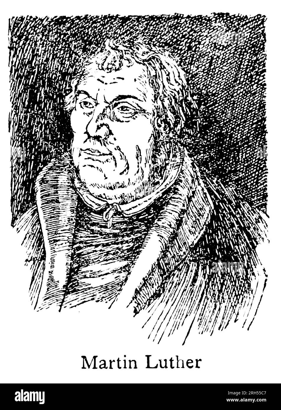 Martin Luther From the book ' Germany ' John Finnemore (1863–1915) was a British school teacher and writer of fictional novels and history and geography texts of countries - most are for younger readers. Finnemore contributed stories to popular boys' magazines of his time such as The Boy's Own Paper and Boys' Realm but he is best remembered for his books about Teddy Lester and his friends at Slapton, a fictitious English public school. The stories have a strong sporting focus, with Lester excelling at rugby, cricket and other games. He also wrote a few adult novels. Finnemore was also a writer Stock Photo