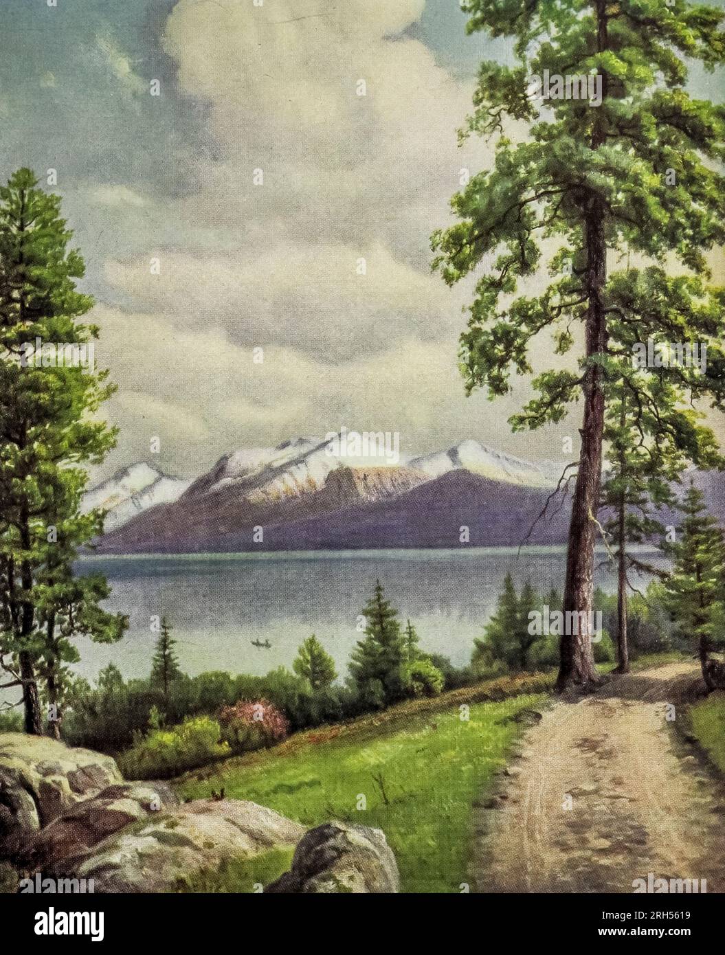 ACROSS LAKE TAHOE from the book Oregon, the picturesque; a book of ...