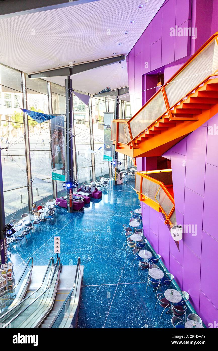 Interior of The Lowry performing arts centre, Manchester, England Stock Photo