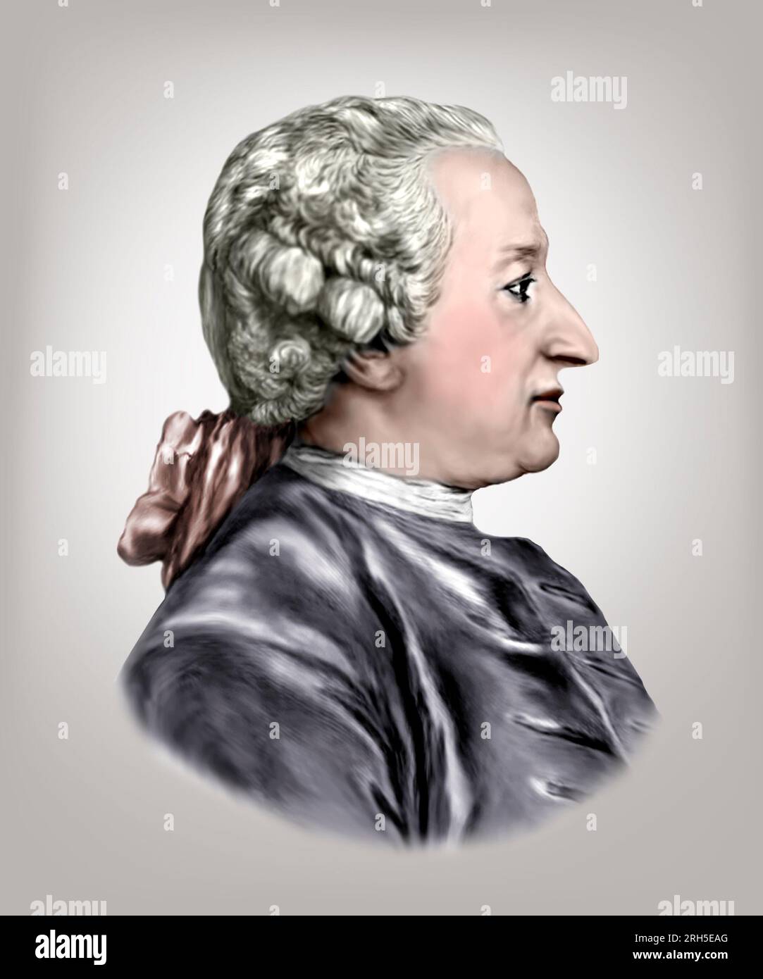 Alexis Clairaut. 1713-1765. French Mathematician Astronomer Stock Photo