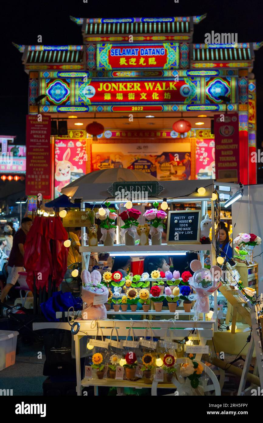 Jonker Walk Night Market, Malacca, Malaysia Stock Photo