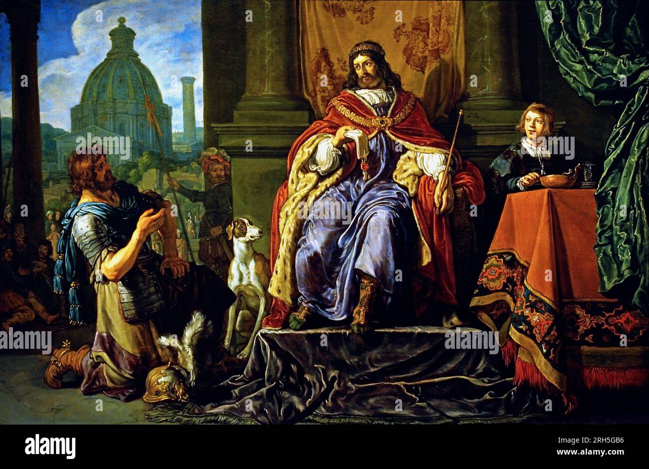 King david gives uriah a letter for joab 1619 by pieter lastman