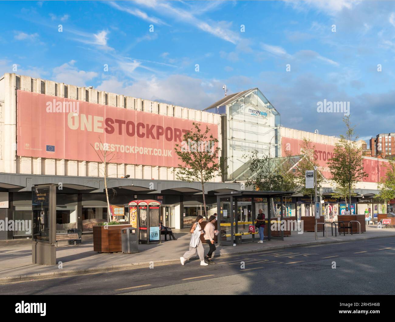 The Merseyway Shopping Centre in Stockport, England, UK Stock Photo