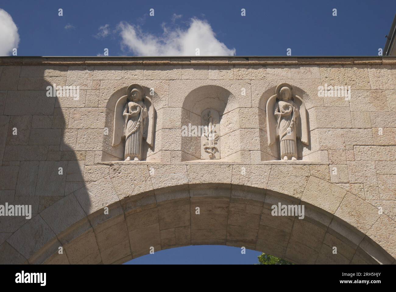 Heroes’ Gate, the entrance to the castle district, Veszprem, Hungary Stock Photo