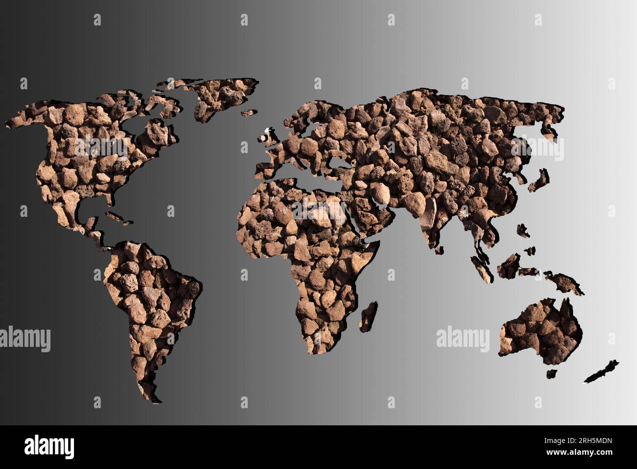world map with gray background Stock Photo - Alamy