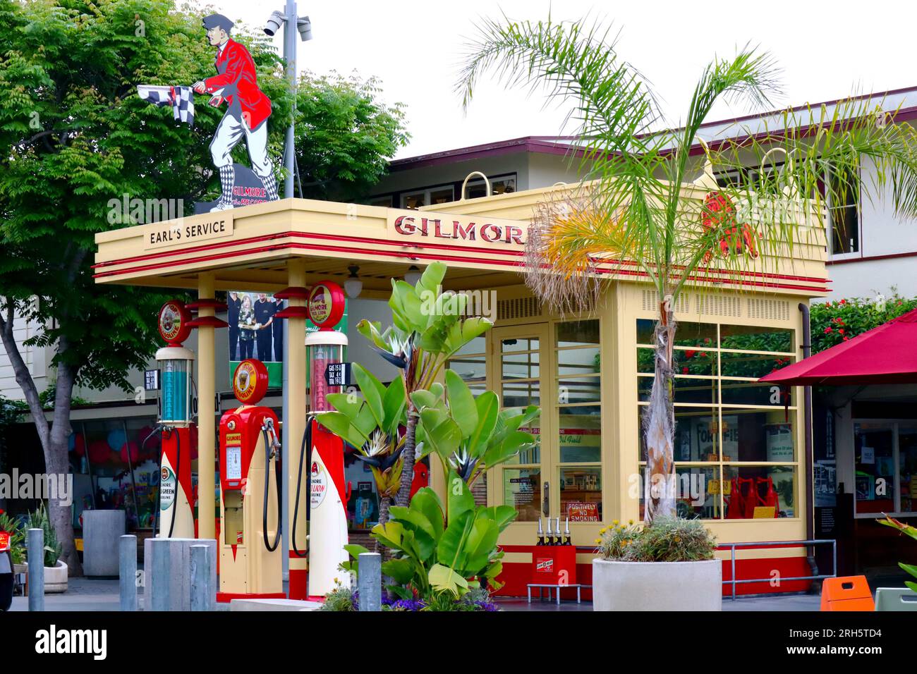 Los Angeles, California Gilmore Oil Company Gasoline Station at The