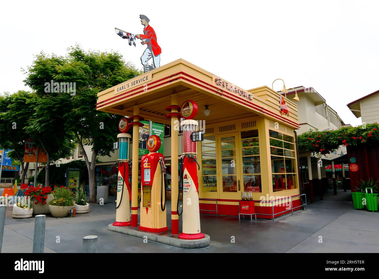 Los Angeles, California Gilmore Oil Company Gasoline Station at The