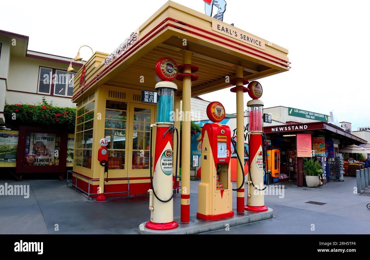 Los Angeles, California Gilmore Oil Company Gasoline Station at The