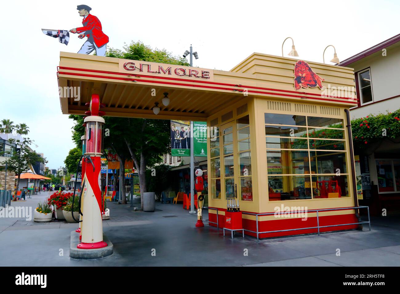 Los Angeles, California Gilmore Oil Company Gasoline Station at The
