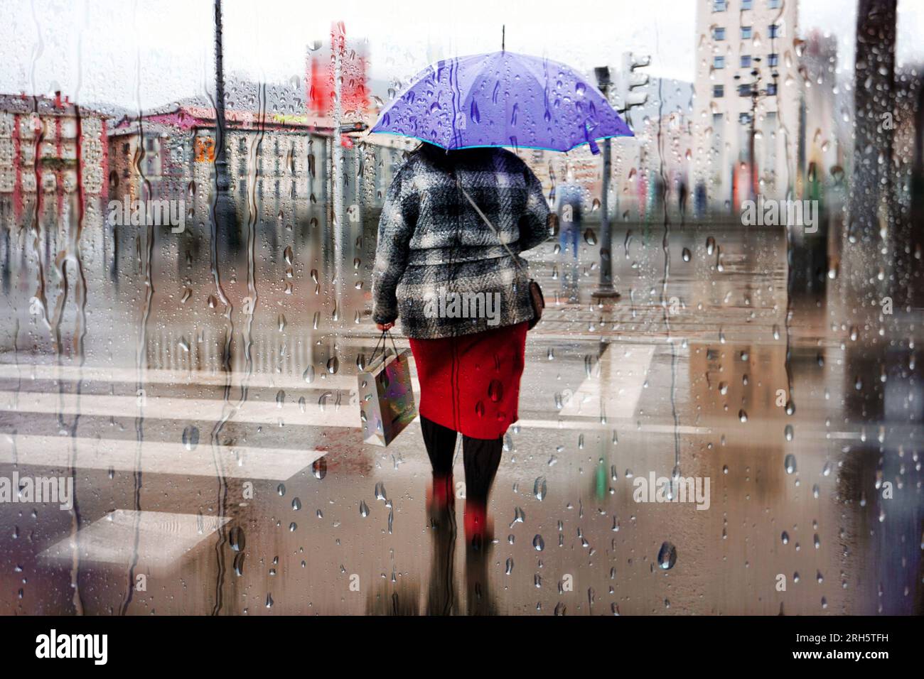 Pedestrian with umbrella hi-res stock photography and images - Alamy