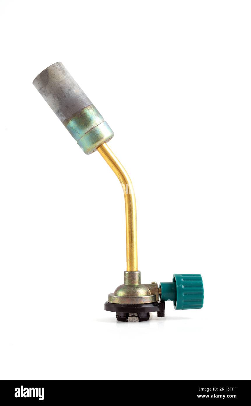 Manual gas torch burner for gas bottle, flame gun blow torch for