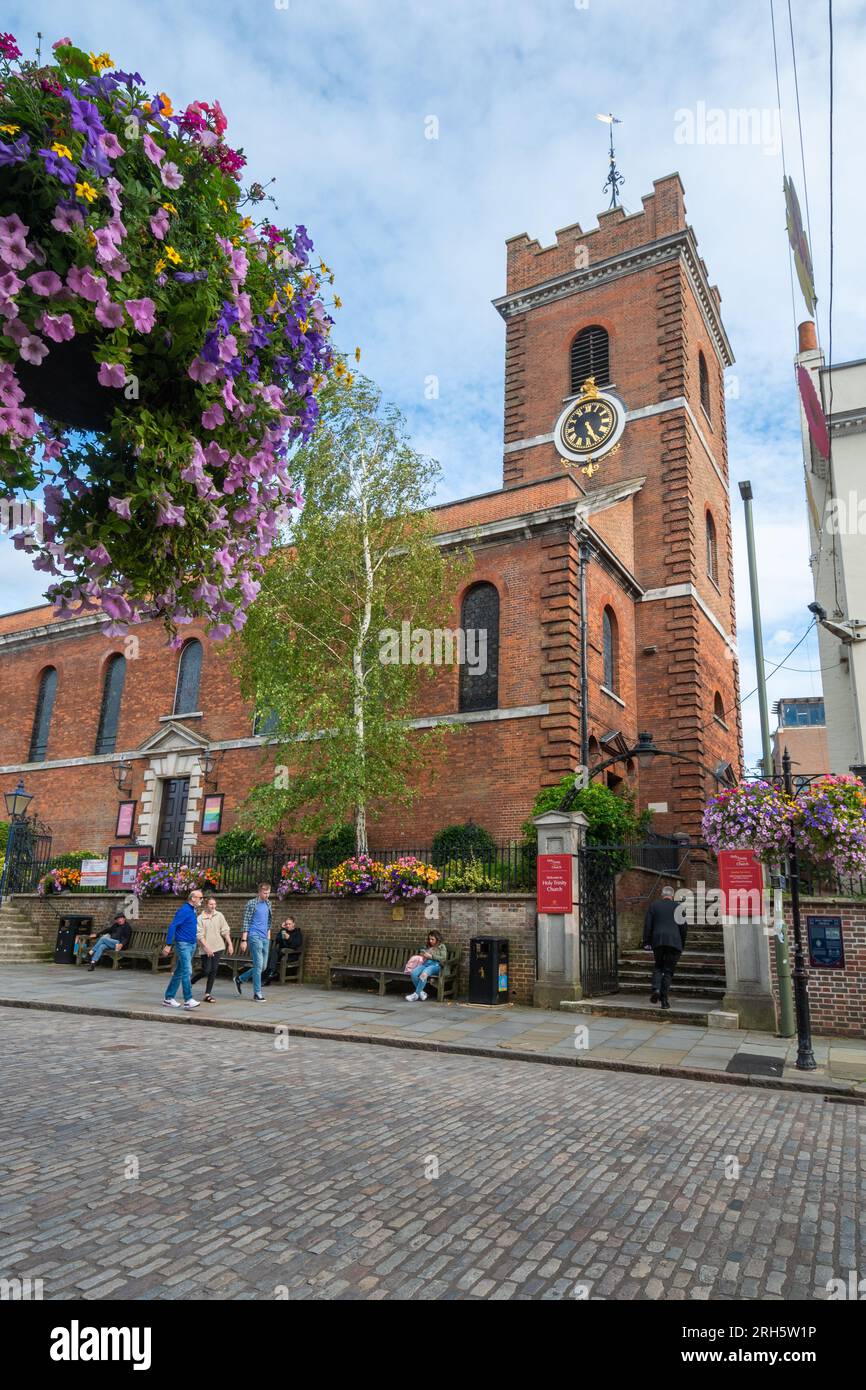 Holy Trinity Church on Guildford High Street, built in the early 1760s, Surrey, England, UK Stock Photo