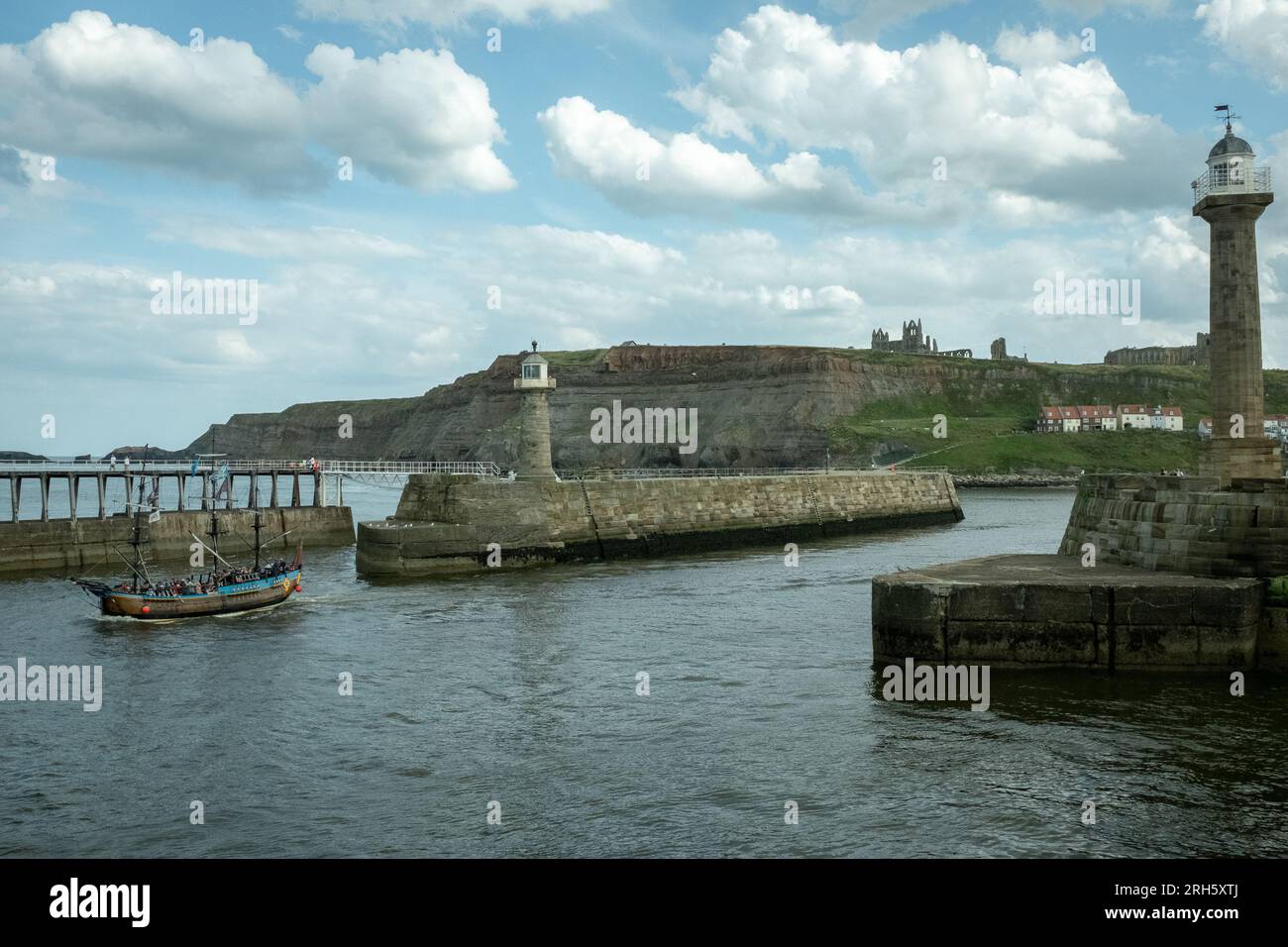 Whitby and the surrounding areas Stock Photo