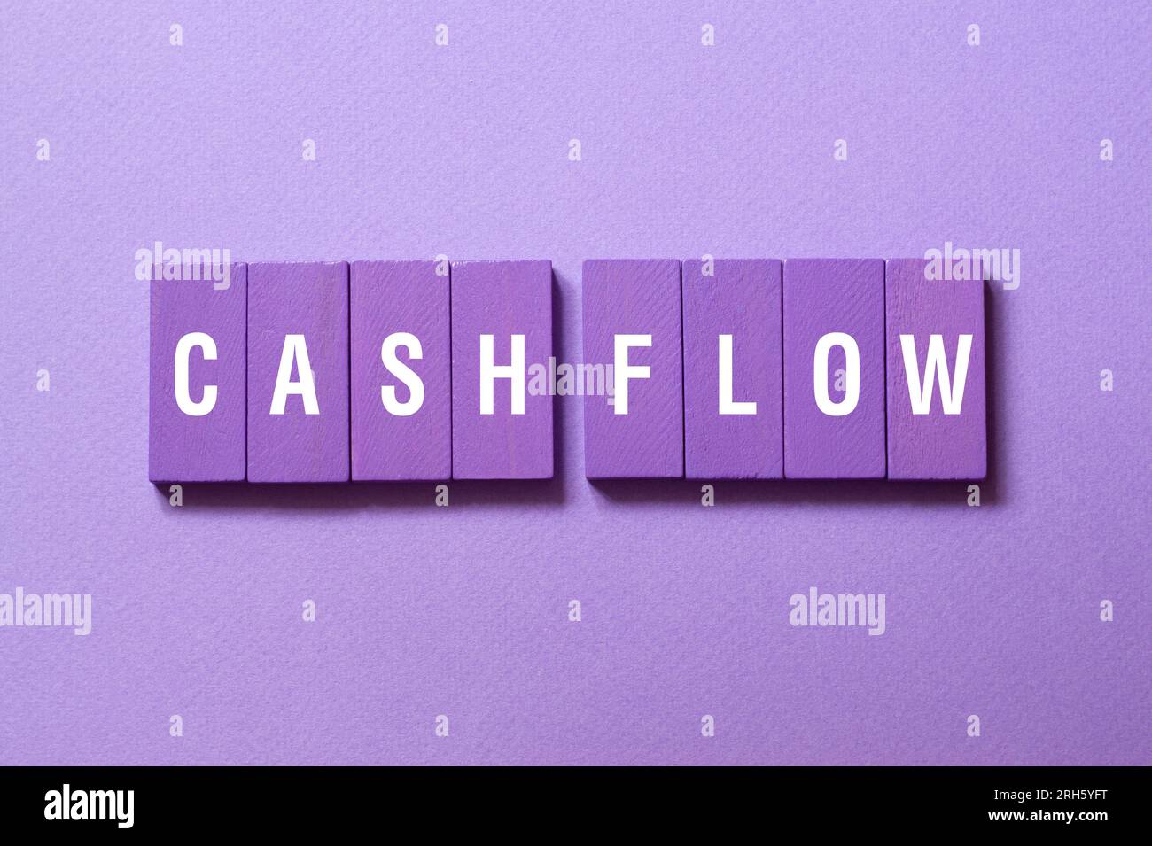 Cash flow word concept on building blocks, text Stock Photo Alamy