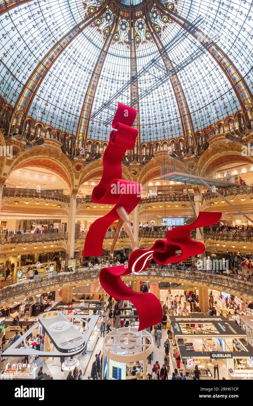 Head store of the Galeries Lafayette in Paris Stock Photo