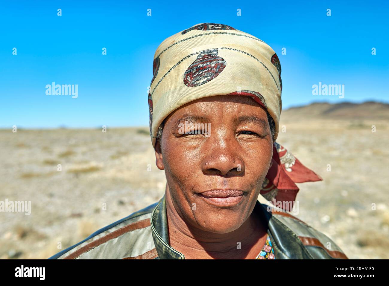 Namibia. Portrait of an adult woman Stock Photo