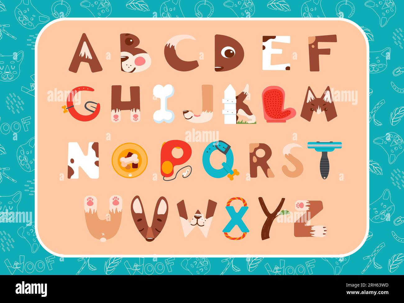 Animal alphabet poster hi-res stock photography and images - Alamy