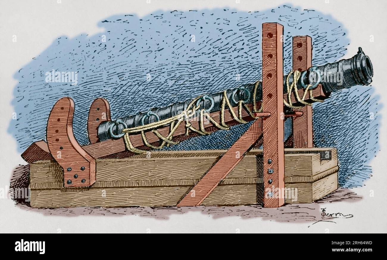 Bombard. Cannon used throughout the Middle Ages an the Early Modern