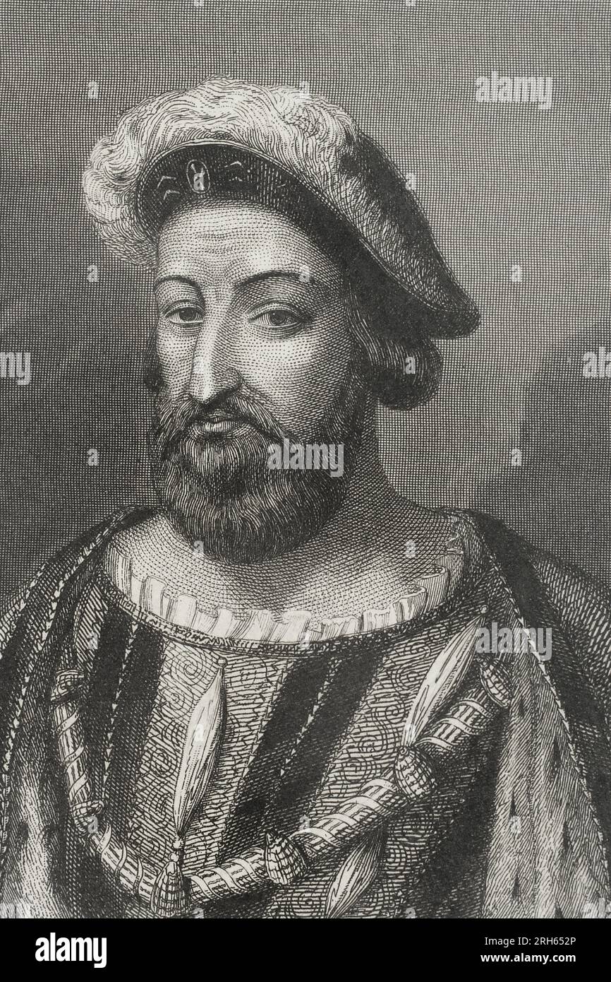 https://c8.alamy.com/comp/2RH652P/francis-i-1494-1547-king-of-france-from-1515-to-1547-portrait-engraving-by-geoffroy-historia-universal-by-cesar-cantu-volume-v-1856-2RH652P.jpg