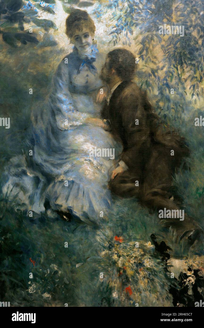 Pierre-Auguste Renoir (1841-1919). French painter. The Lovers, 1875. National Gallery, Prague, Czech Republic. Stock Photo