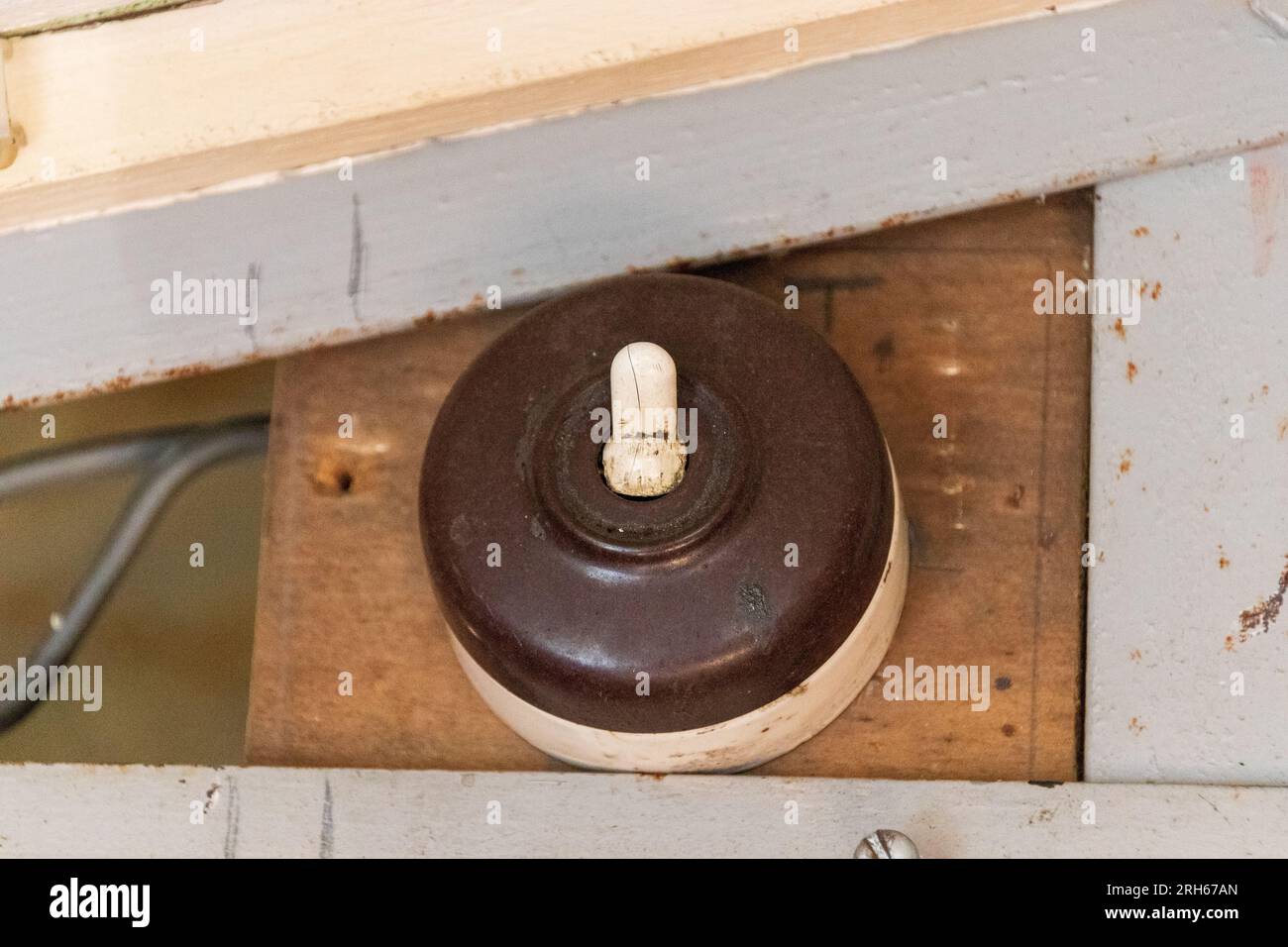 Bakelite Light switch Stock Photo Alamy