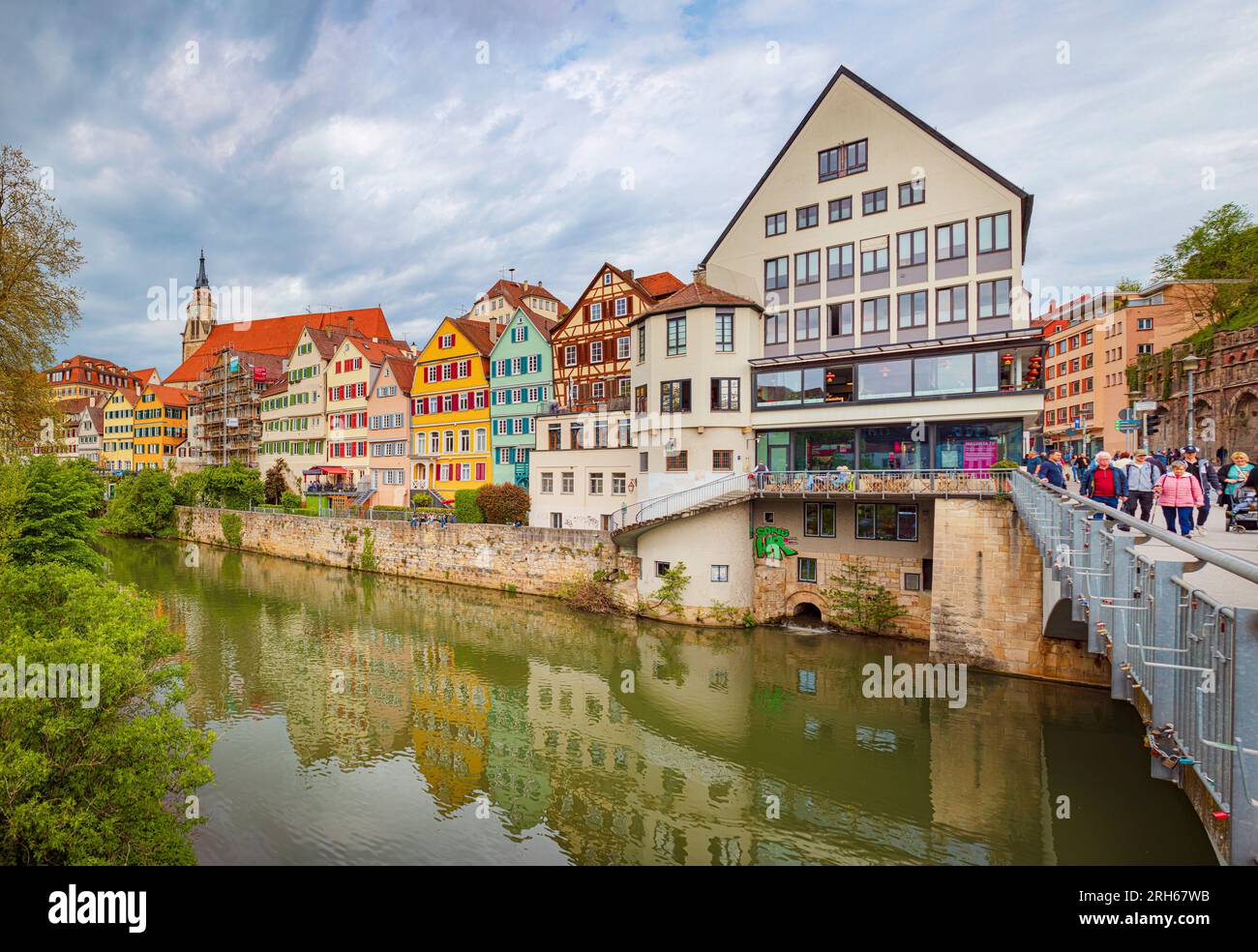 TUEBINGEN, BADENWUERTTEMBERG, GERMANY CIRCA MAY, 2023 The Nekar