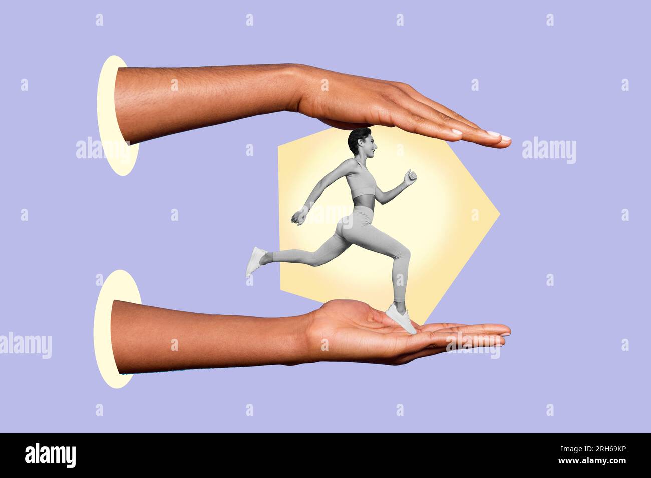 Template collage image advertisement sale sports clothes sale