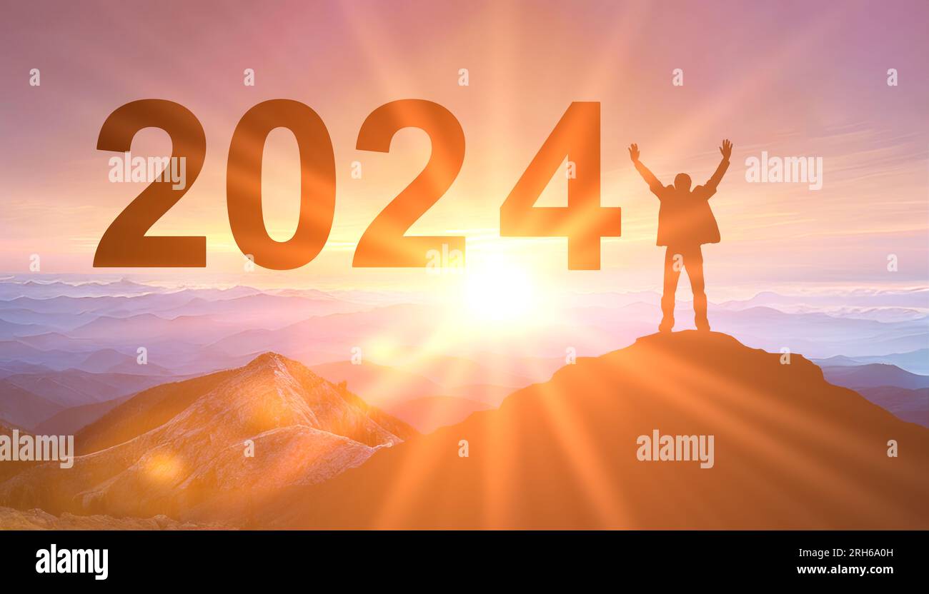 2025. New Year 2025, New Start motivation inspirational quote message