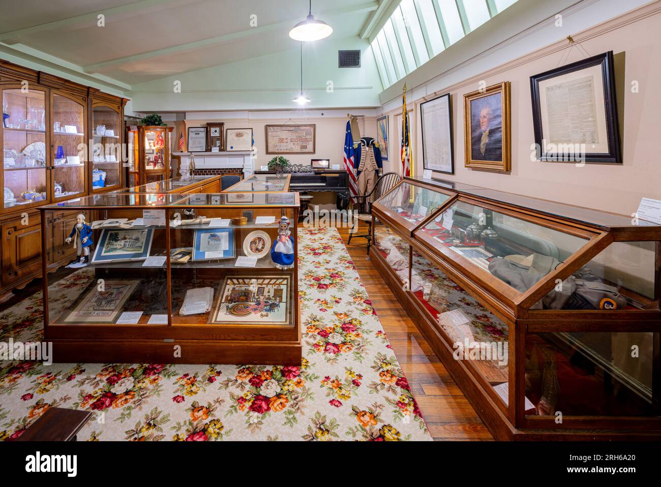 Oklahoma, AUG 3 2023 - Interior view of the Marland's Grand Home Stock Photo