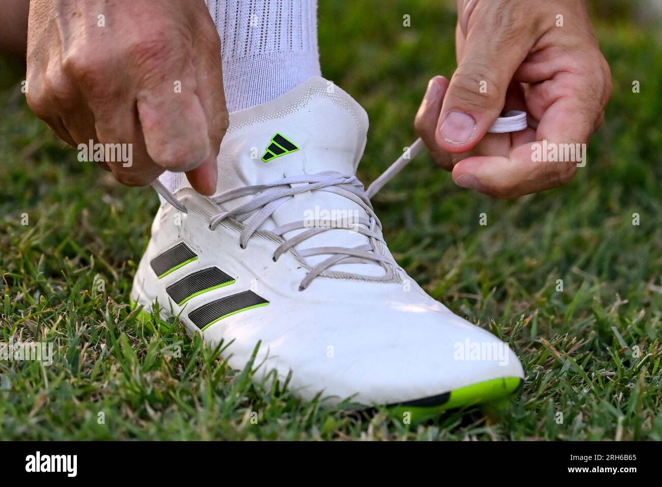 Adidas soccer shoe hi res stock photography and images Alamy