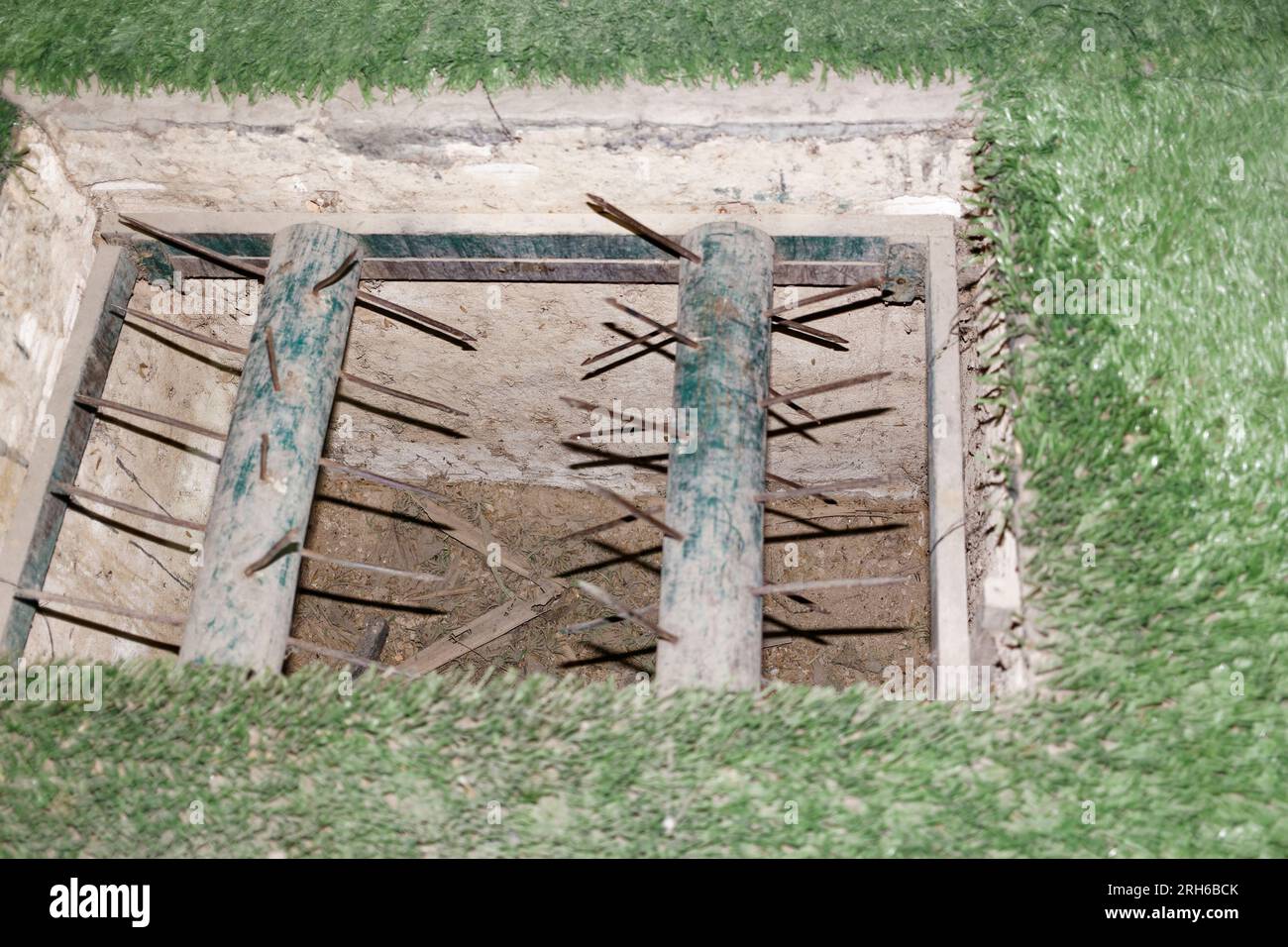 Cu Chi, Vietnam. 21st Aug, 2014. The Cu Chi Tunnels are an immense network of underground