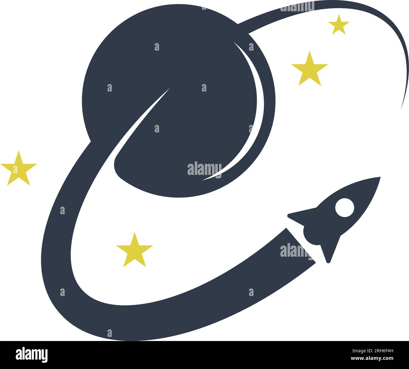 Planet icon logo design illustration Stock Vector