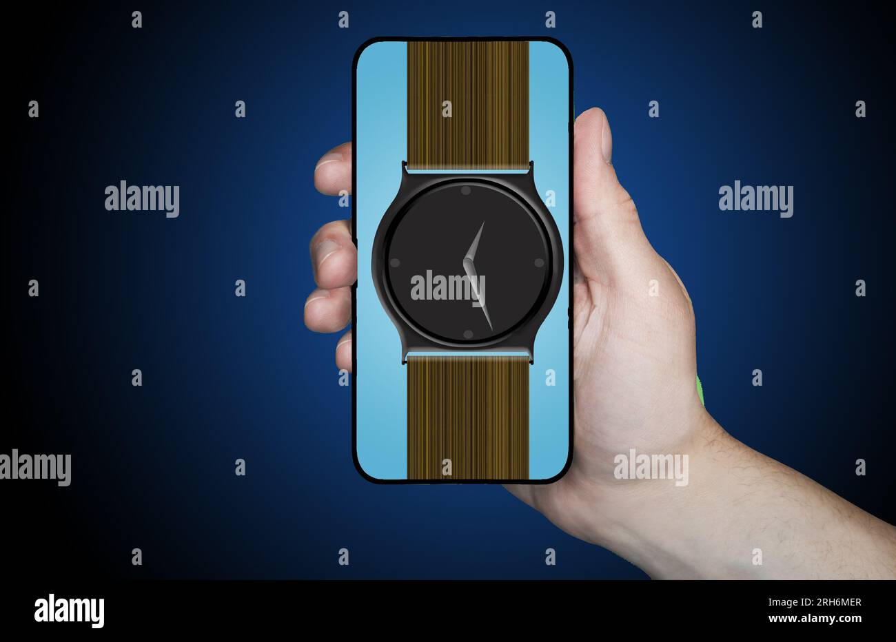 Keeping time with cell phones has reduced the use and need for wristwatches. Here a watch is