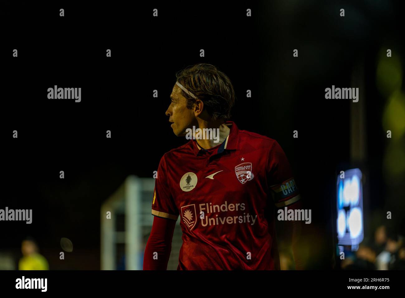 Thornbury, Australia. 14 August, 2023. Northcote City FC take on Adelaide United FC in the Thornbury, Australia. 14 August, 2023. Northcote City FC take on Adelaide United FC in the