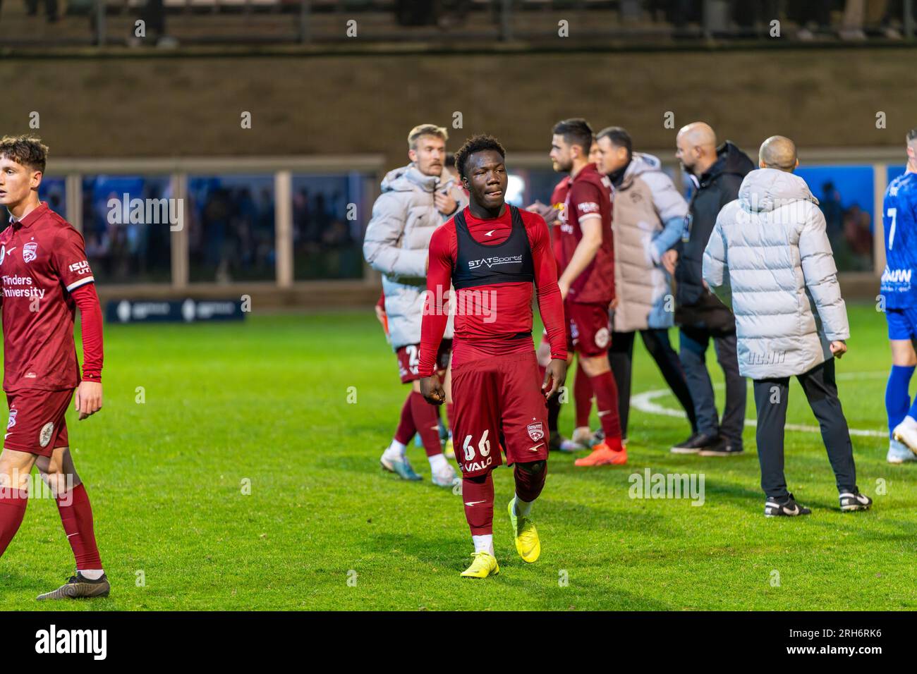 Thornbury, Australia. 14 August, 2023. Northcote City FC take on Adelaide United FC in the Thornbury, Australia. 14 August, 2023. Northcote City FC take on Adelaide United FC in the