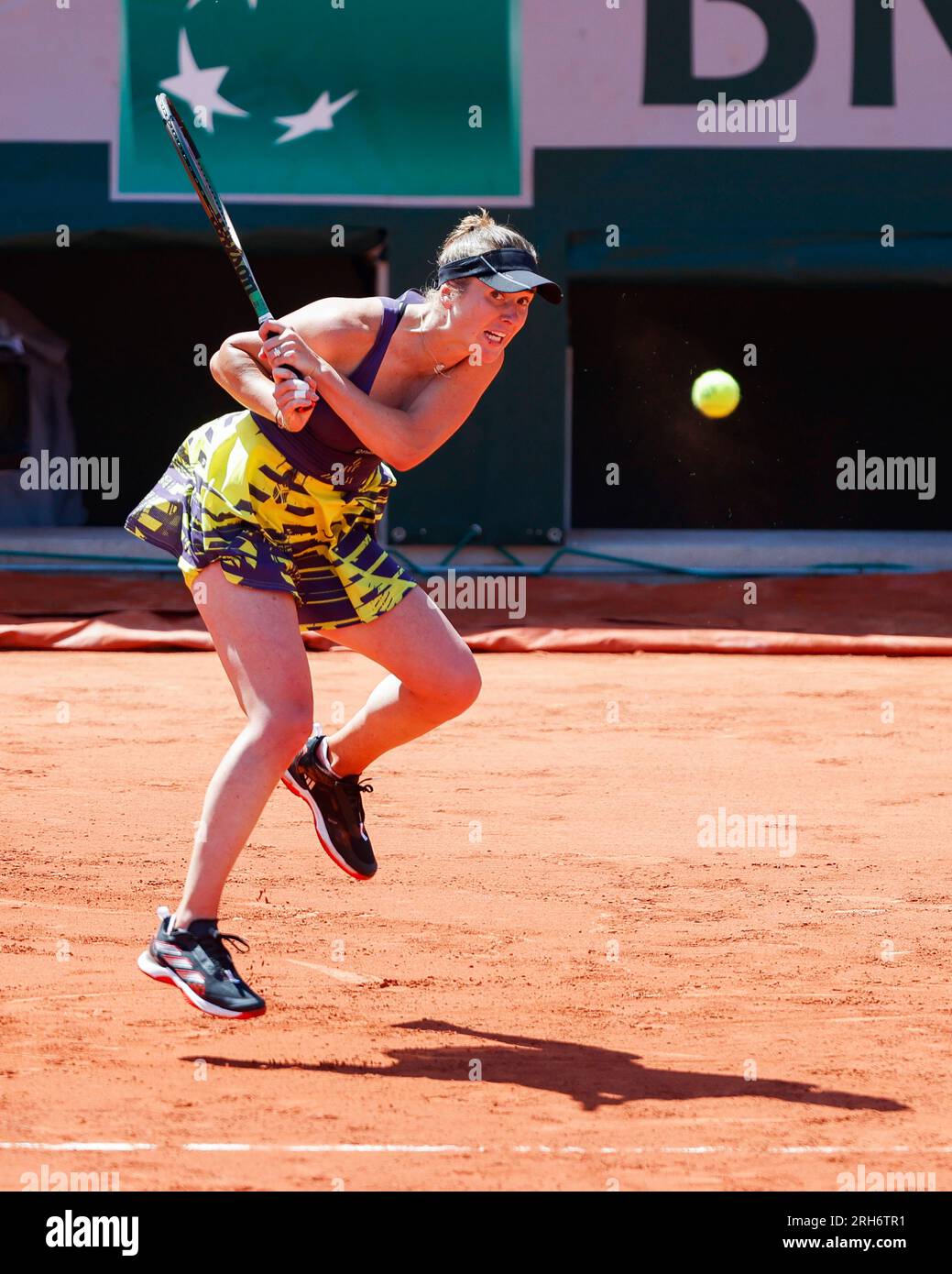 Ukranian tennis player Elina Svitolina in action at the French Open