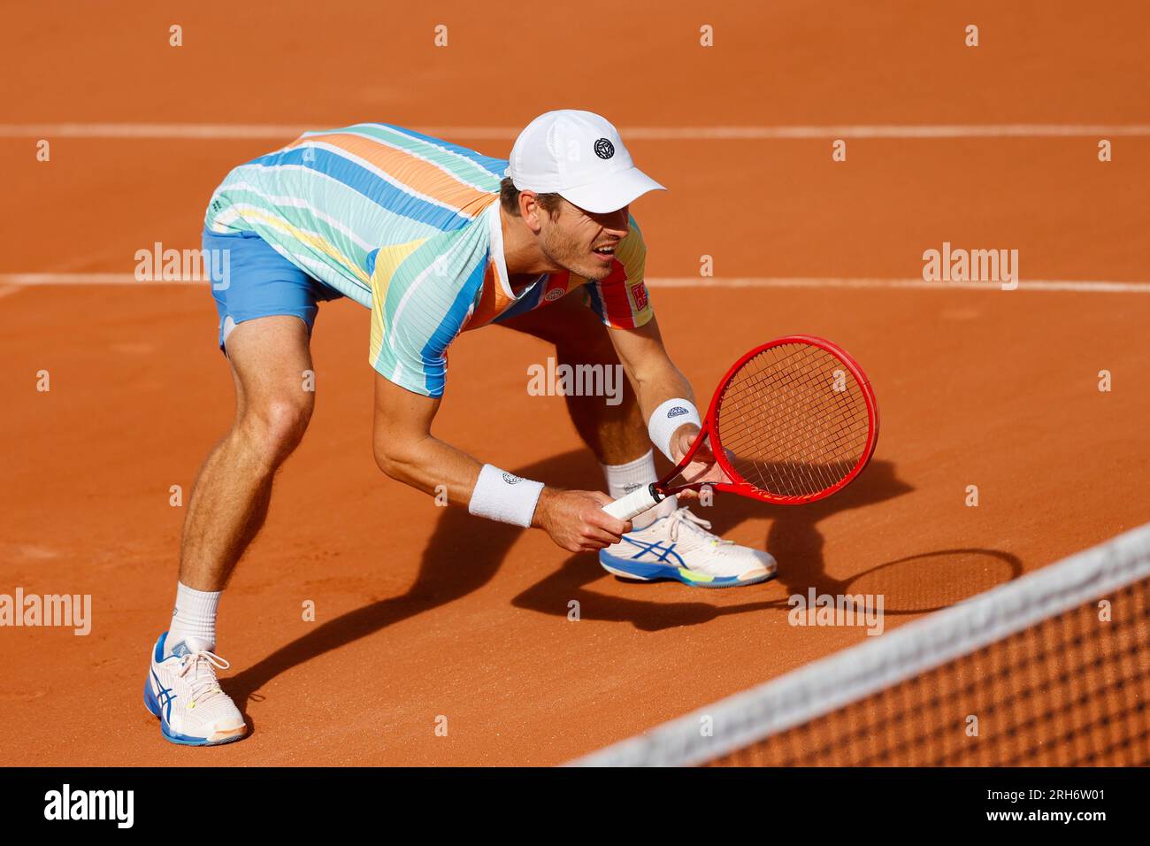 Dutch tennis player Wesley Koolhof in action at the French Open 2023 ...