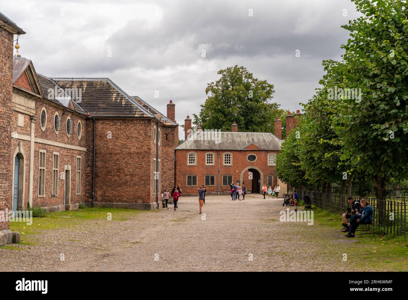 Dunham massey stables and court yard Stock Photo