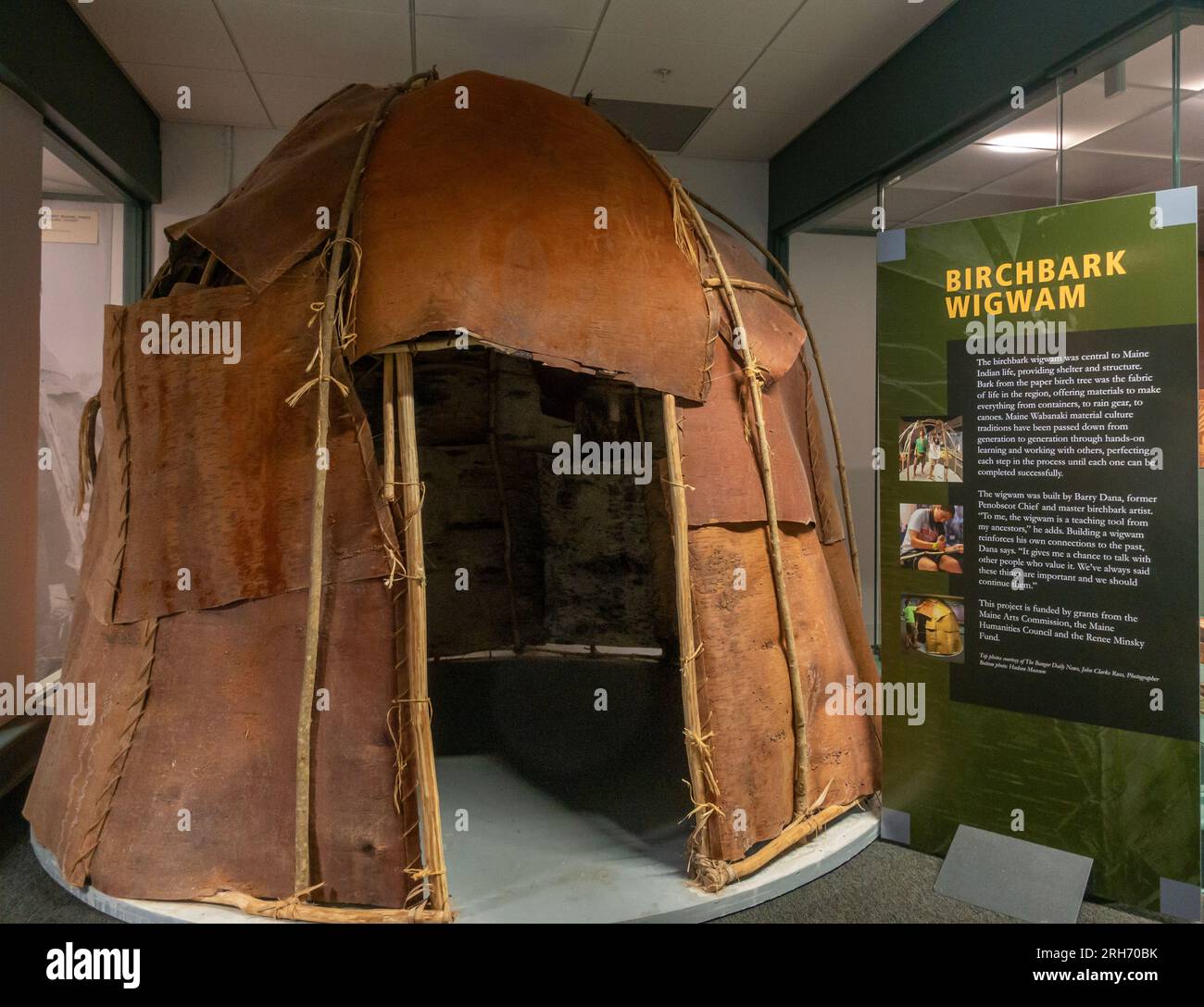 The University of Maine Hudson Museum in Orono Maine Stock Photo