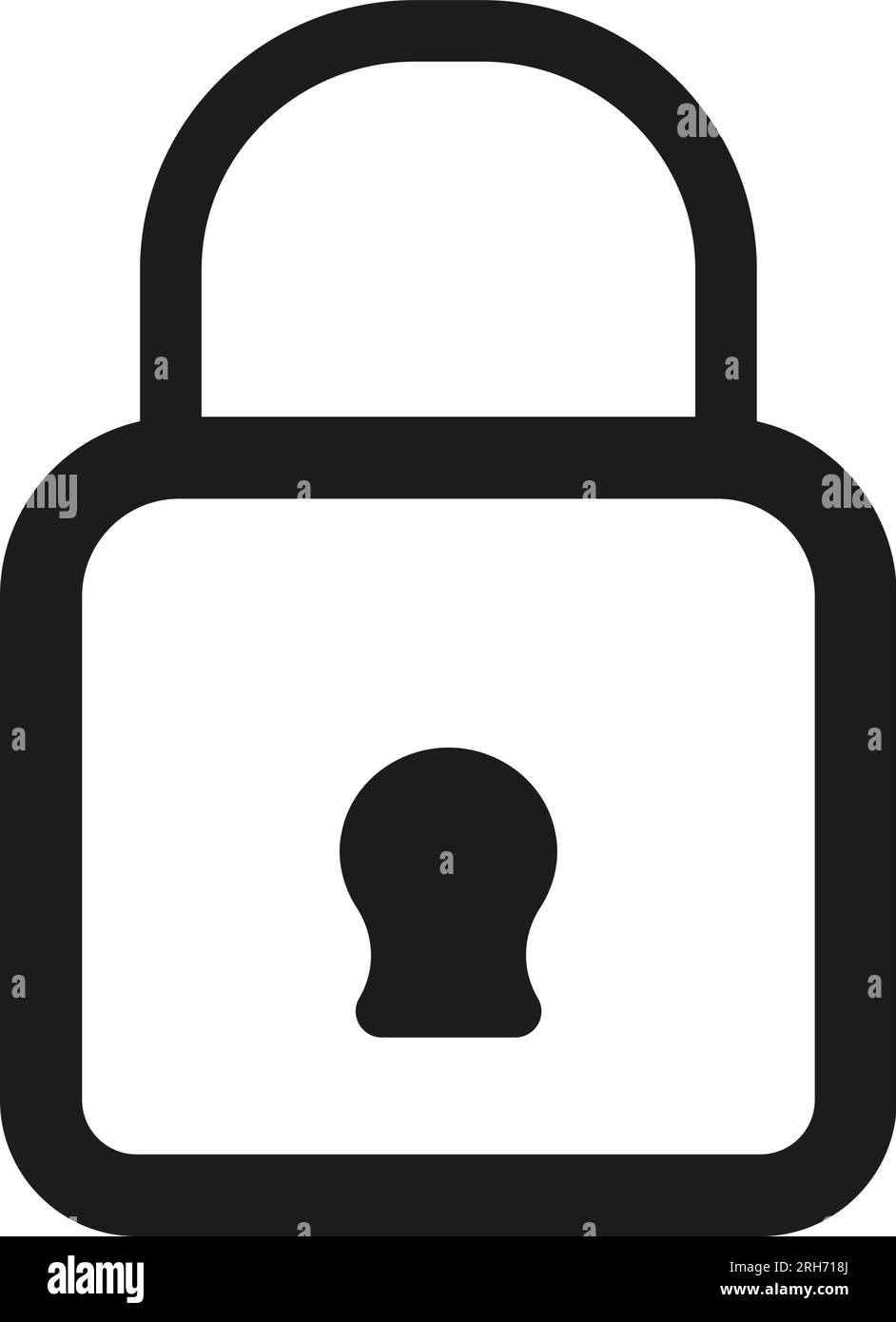 Hanging lock icon Stock Vector Image & Art - Alamy