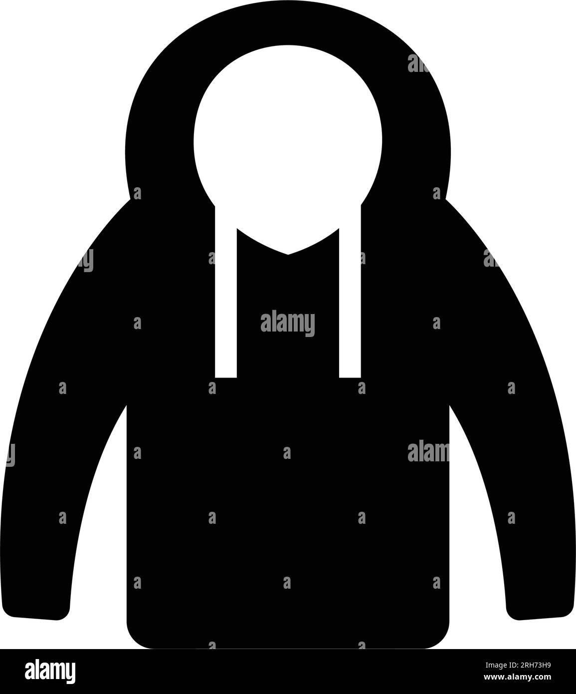 Winter jacket simple icon Stock Vector