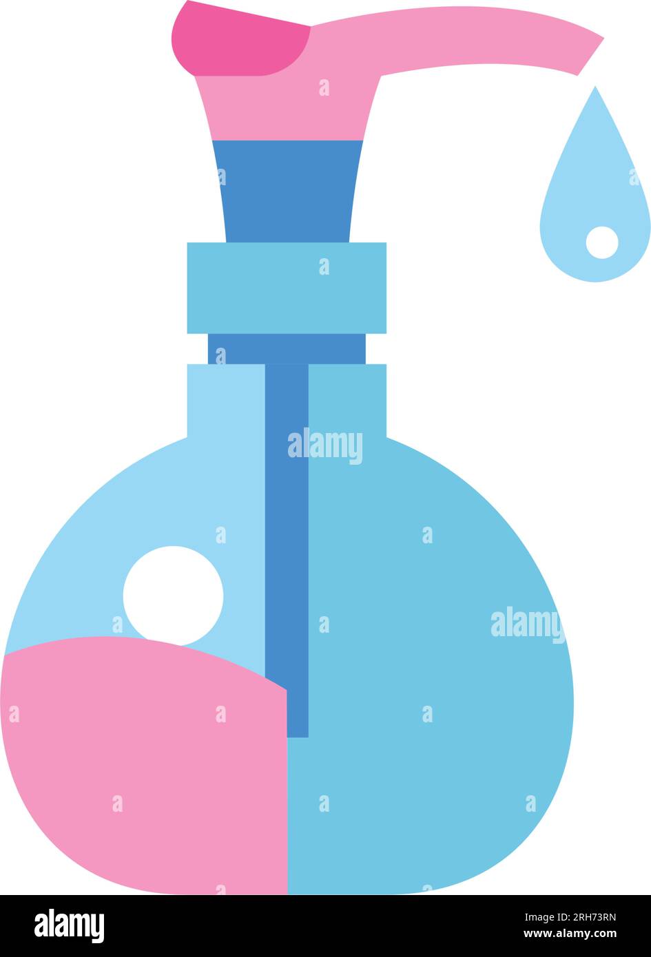 Bottle with liquid soap vector icon Stock Vector