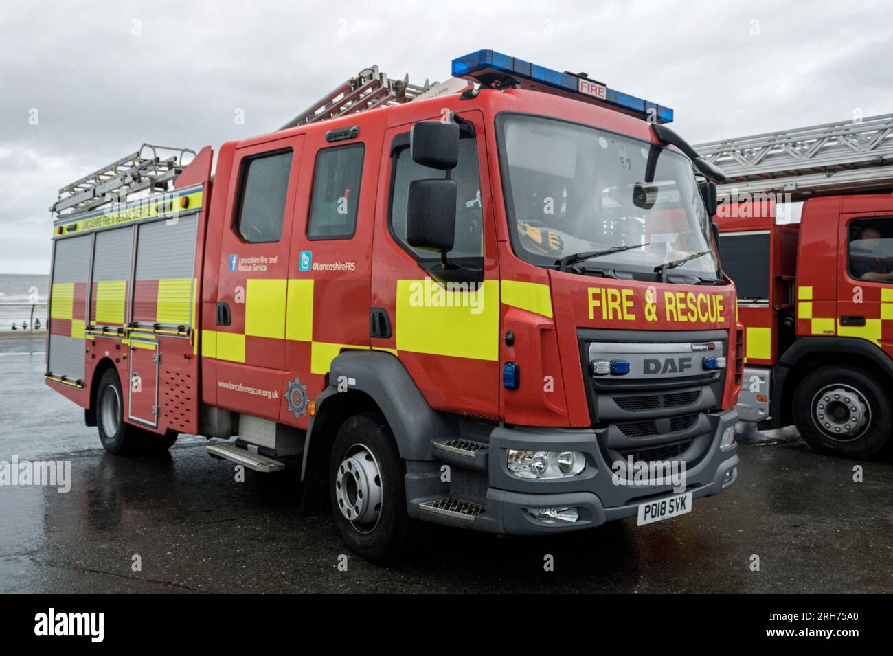 Daf Fire engine. Blackpool Air Show 2023. Stock Photo