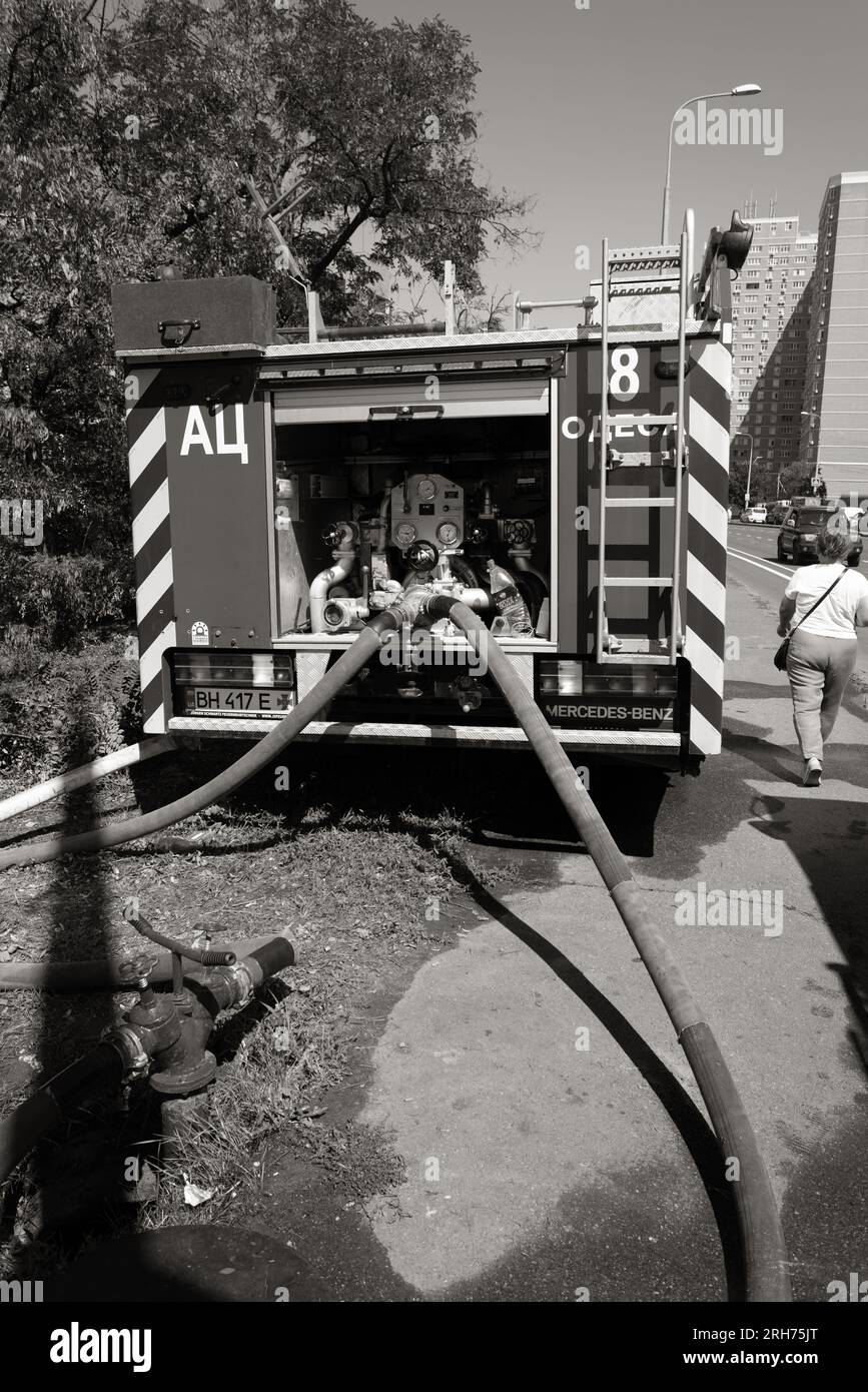 ODESSA UKRAINEAUGUST 14, 2023 engineering control panel for water