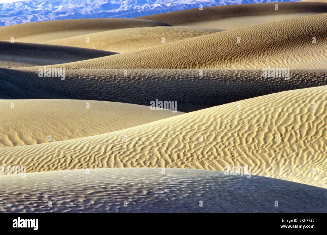 Sand dune textures at the Mesquite Dunes, Death Valley National Park